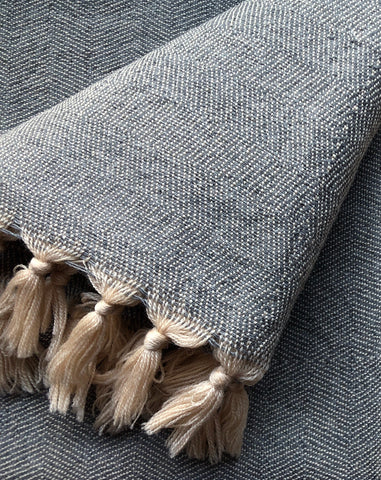 Merino Wool Plaid - Grey